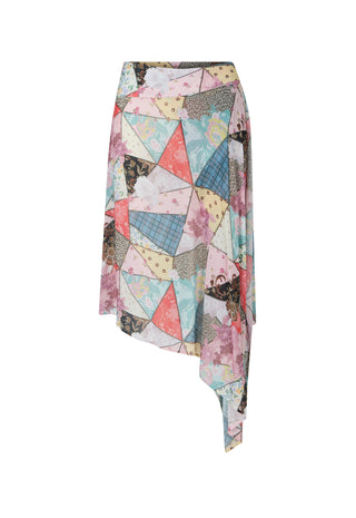 an-asymmetrical-wrap-skirt-featuring-a-colorful-geometric-patchwork-print-with-triangles-and-floral-patterns-in-pink-blue-beige-and-brown-set-against-a-plain-white-background