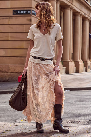 Labyrinth Lace Maxi Skirt